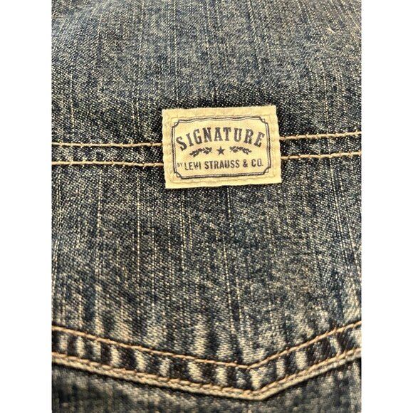 Levi Strauss Signature Workwear Carpenter Blue Jeans Sz 42x30 Vintage - Picture 12 of 12
